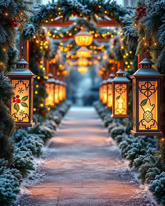 seasonal motif lantern decorations