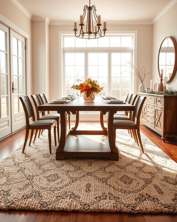 seasonal rug swaps enhance ambiance