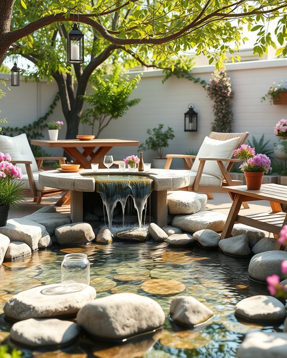 serene backyard caf oasis