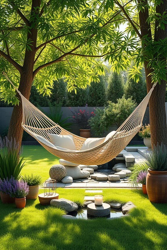 serene backyard hammock retreat
