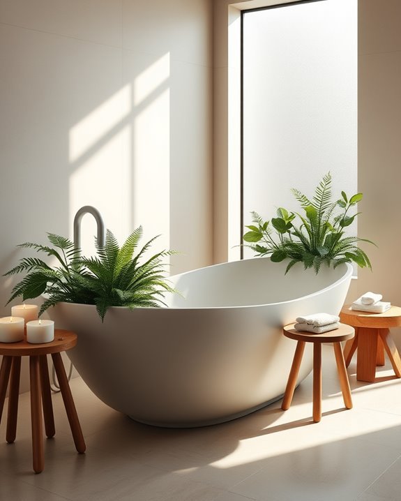 serene bathtub garden oasis