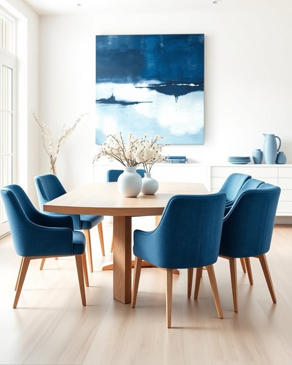 serene blue and white elegance