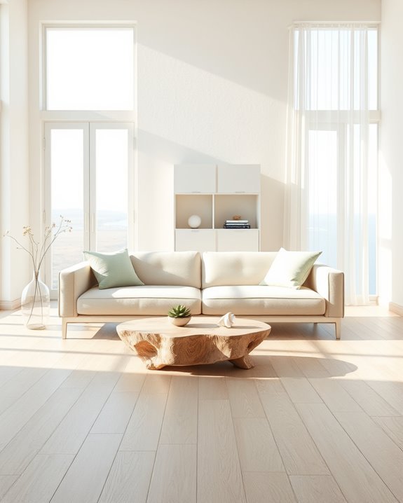 serene coastal minimalist decor