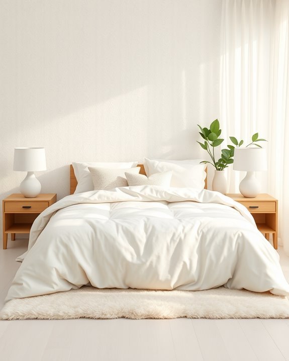 serene creamy white decor
