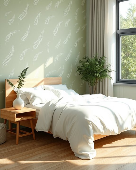 serene fern wallpaper designs