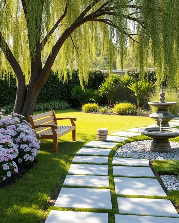 serene garden pathway design