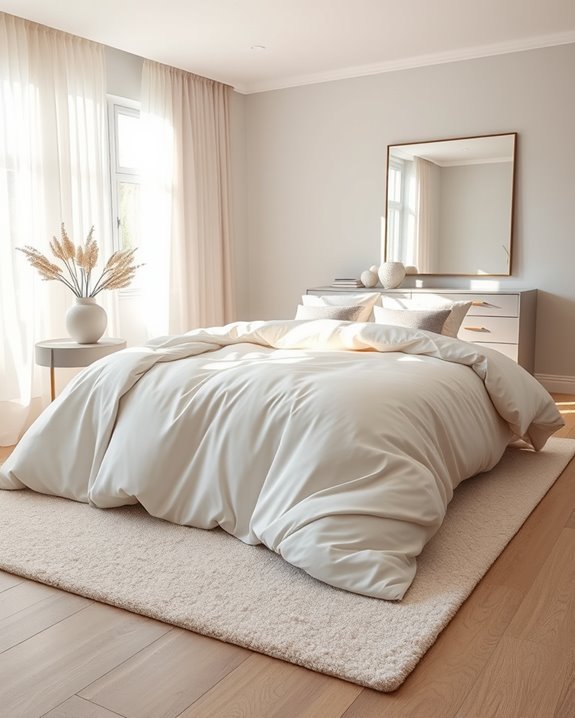 serene gradient bedroom decor