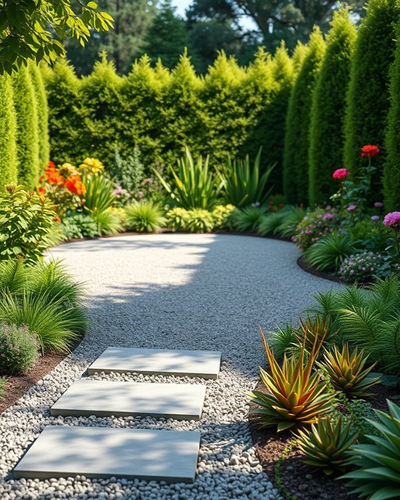 serene gravel garden retreat