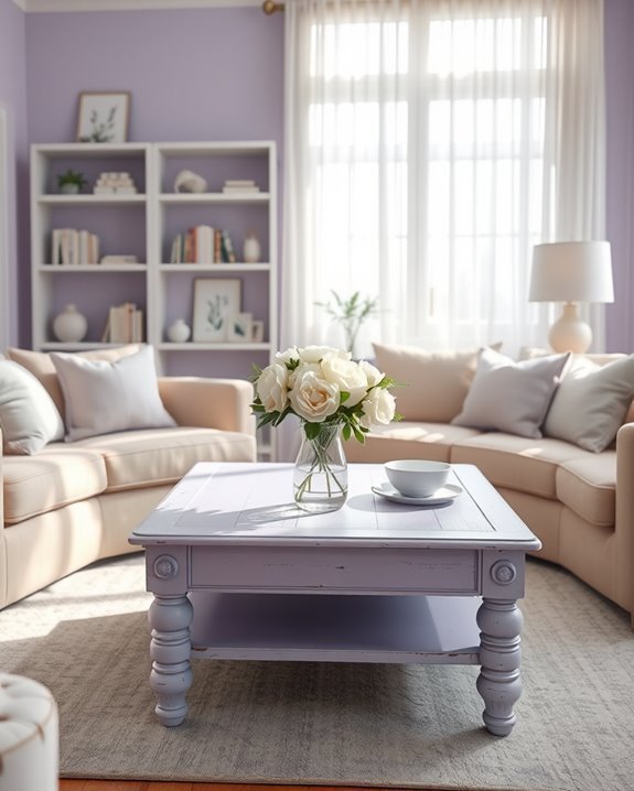 serene lavender furniture elegance