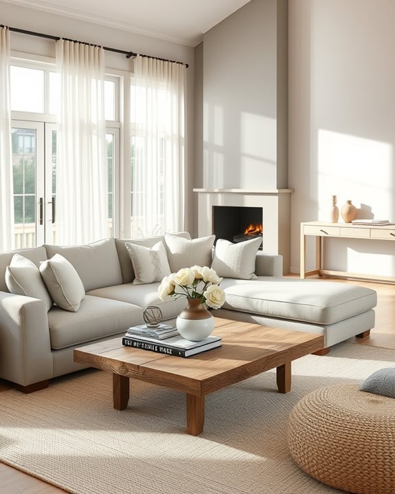 serene living room atmosphere