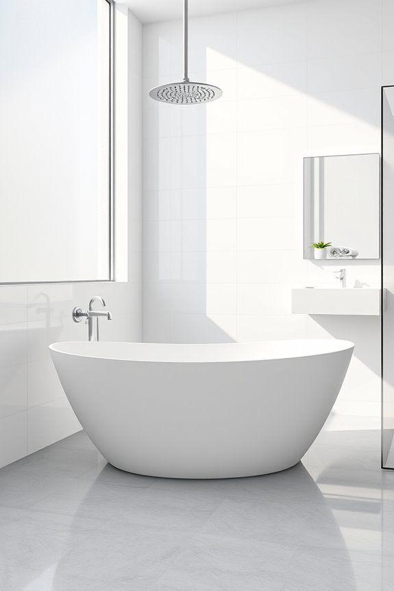 serene minimalist bathroom design