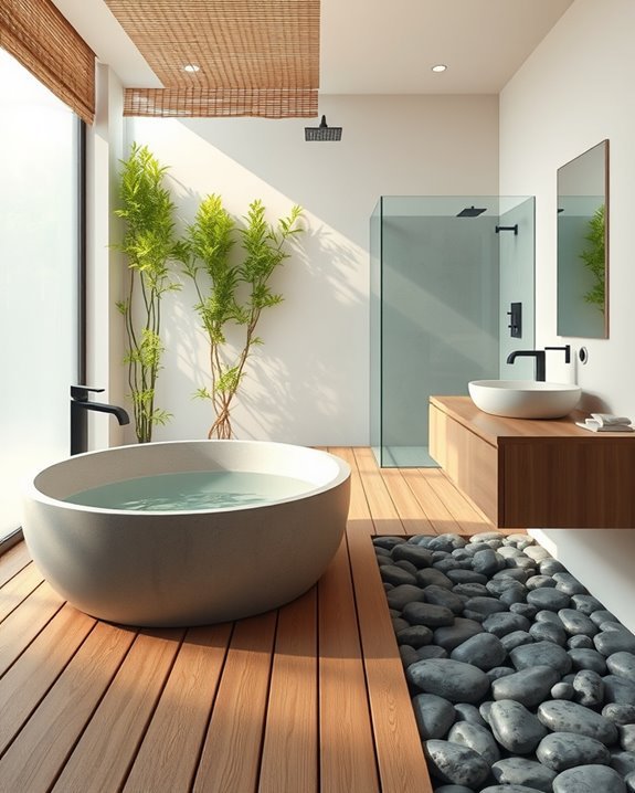 serene minimalist bathroom retreat
