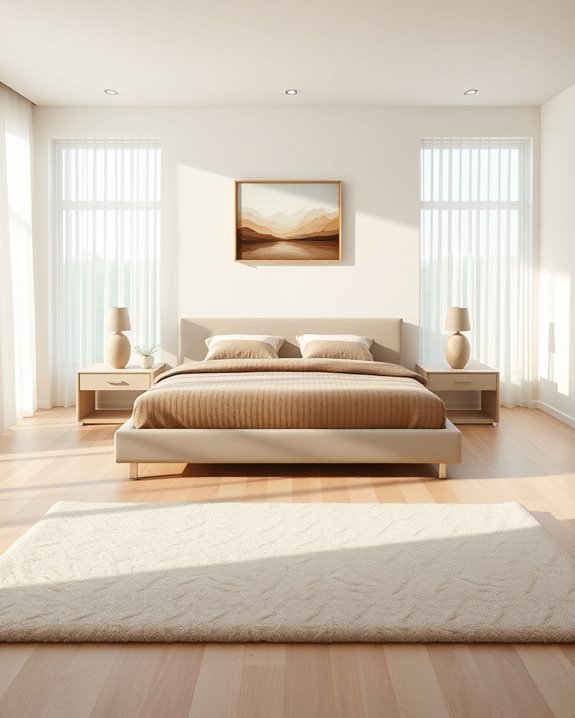 serene minimalist bedroom design