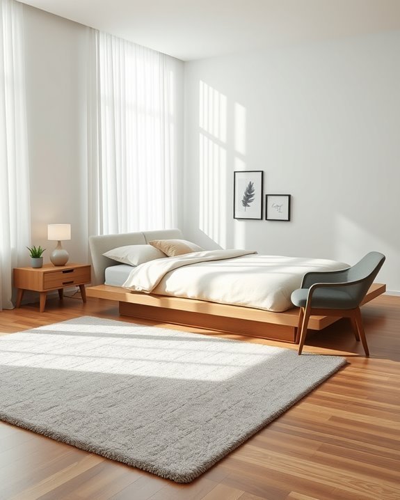 serene minimalist bedroom retreat
