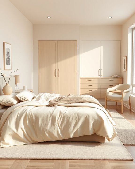 serene minimalist beige retreat