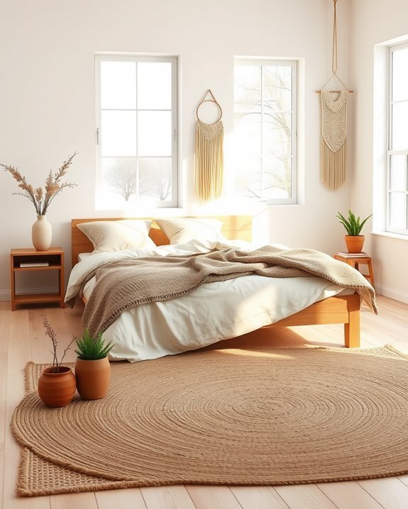 serene minimalist boho bedroom