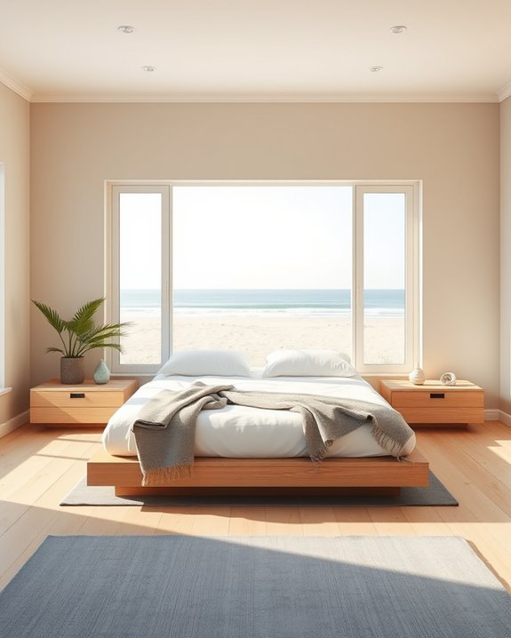 serene minimalist coastal retreat