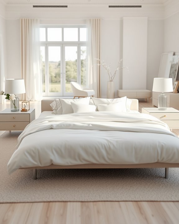 serene minimalist furniture choices