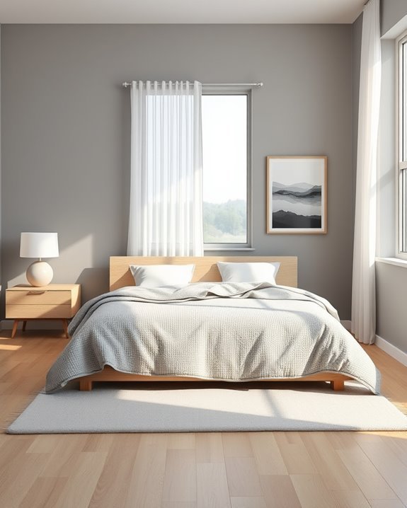 serene minimalist grey design