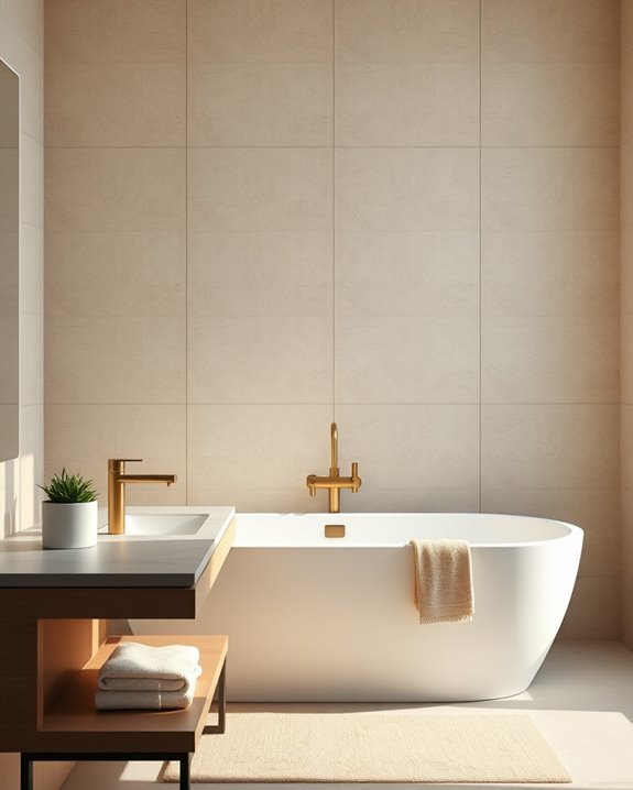 serene neutral bathroom palette