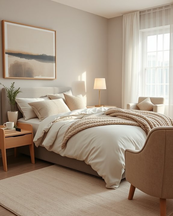 serene neutral bedroom retreat