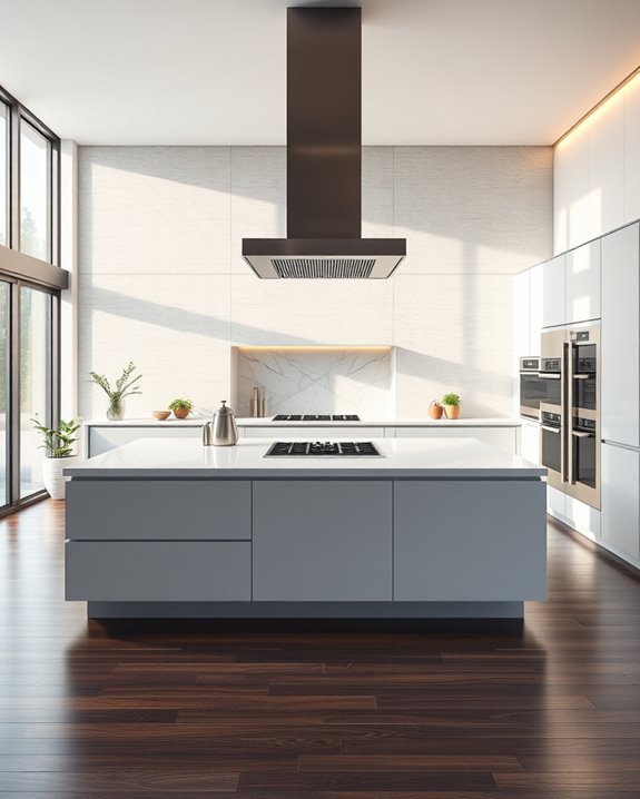 serene noise reducing kitchen design