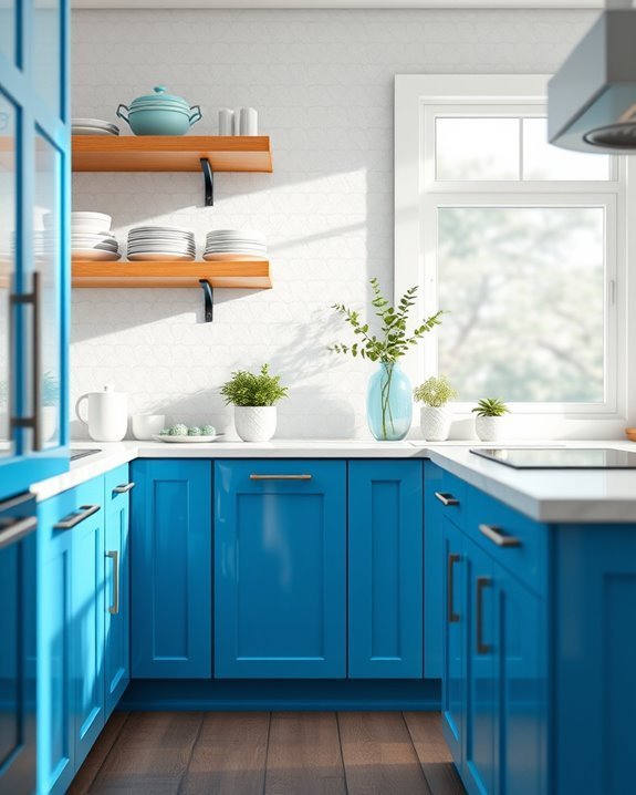 serene ocean blue storage