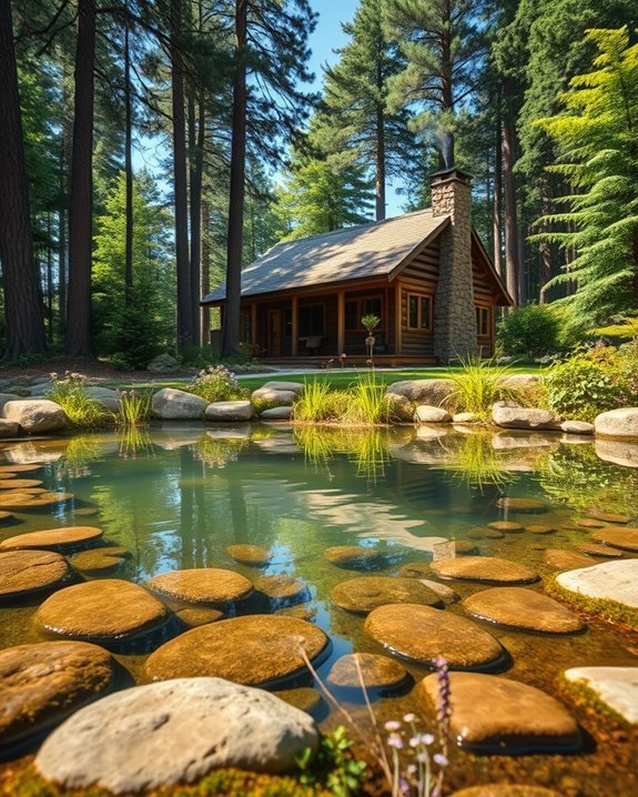 serene outdoor water feature