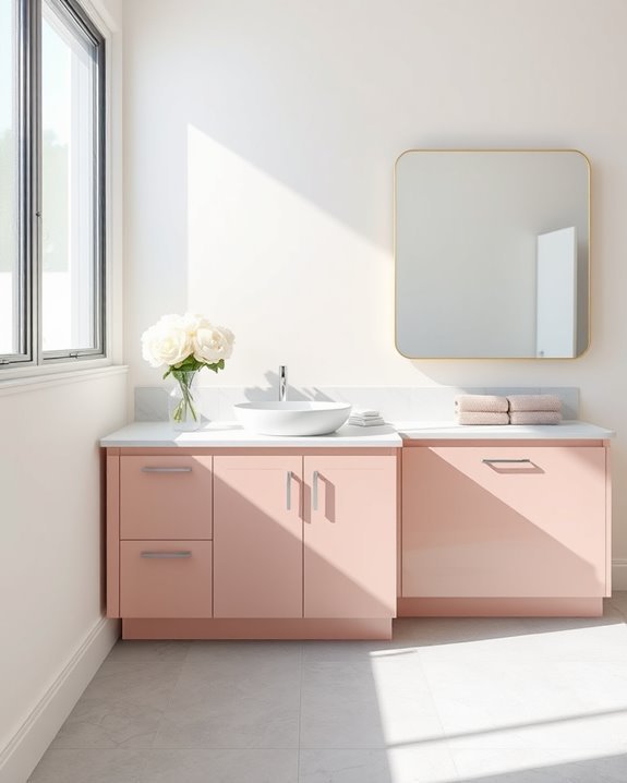 serene pale blush elegance