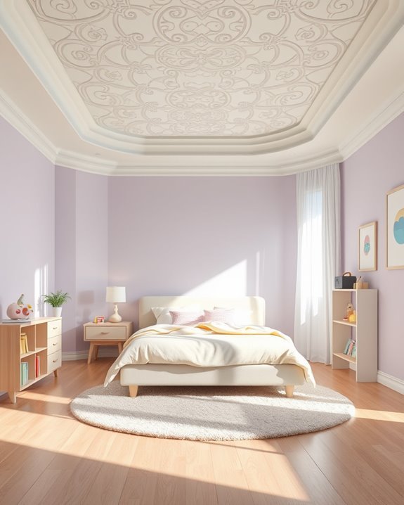 serene pastel bedroom retreat
