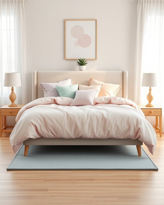 serene pastel color palette