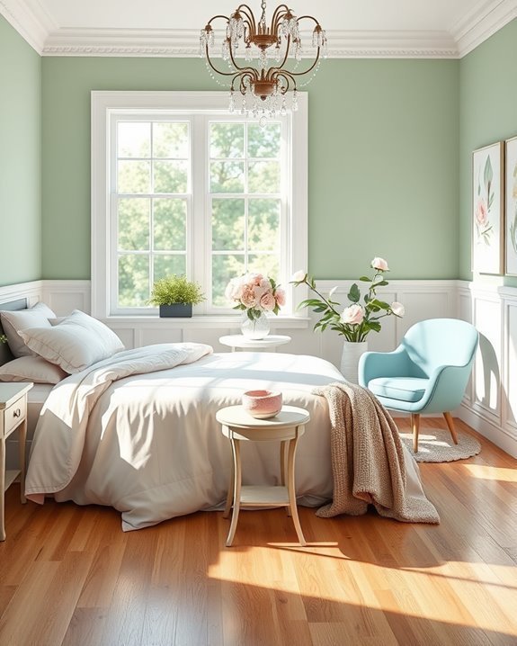 serene pastel color palette