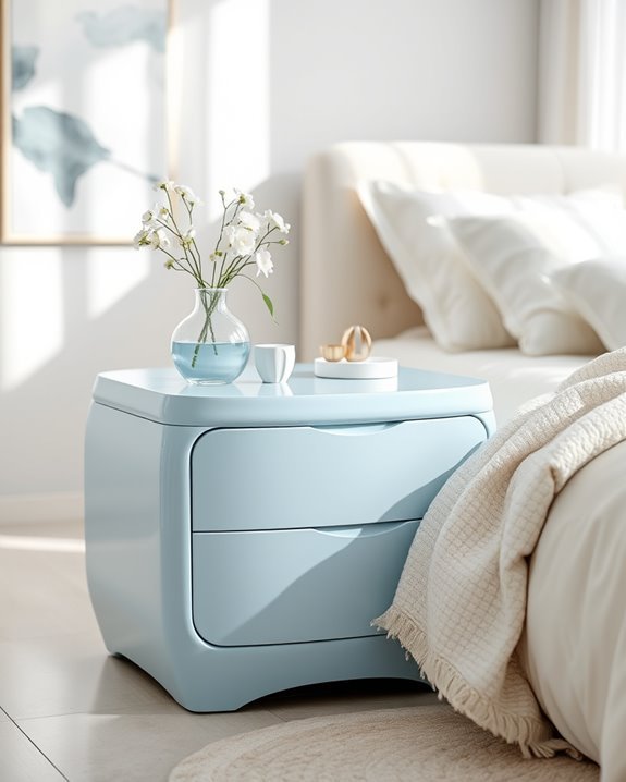 serene powder blue elegance
