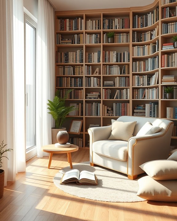 serene reading and meditation