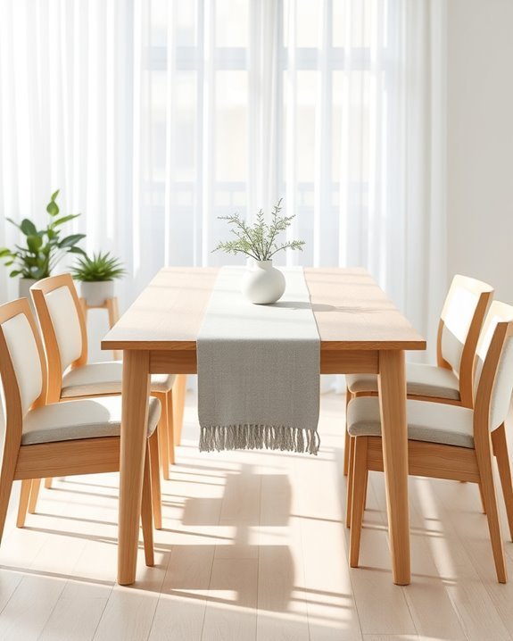 serene scandinavian dining atmosphere