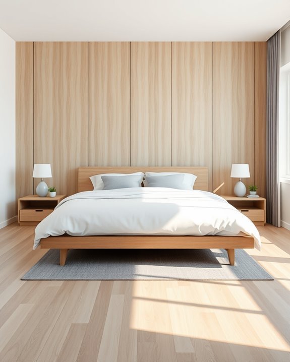 serene scandinavian minimalist bedroom