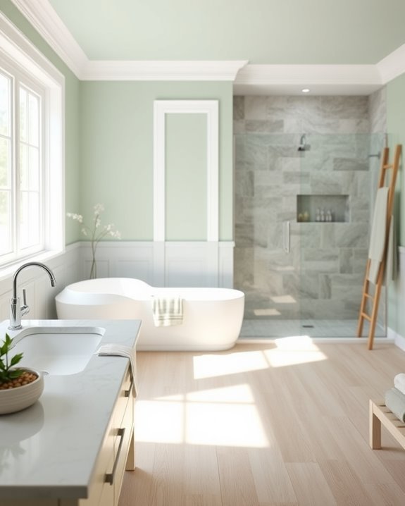 serene seafoam green sanctuary