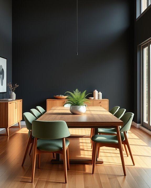 serene slate and greenery