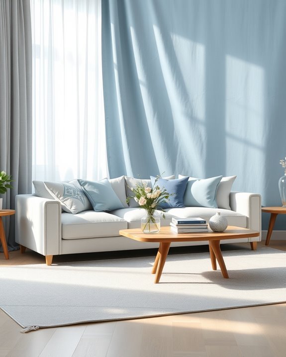 serene soft blue elegance