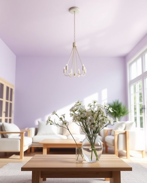 serene soft lavender sanctuary