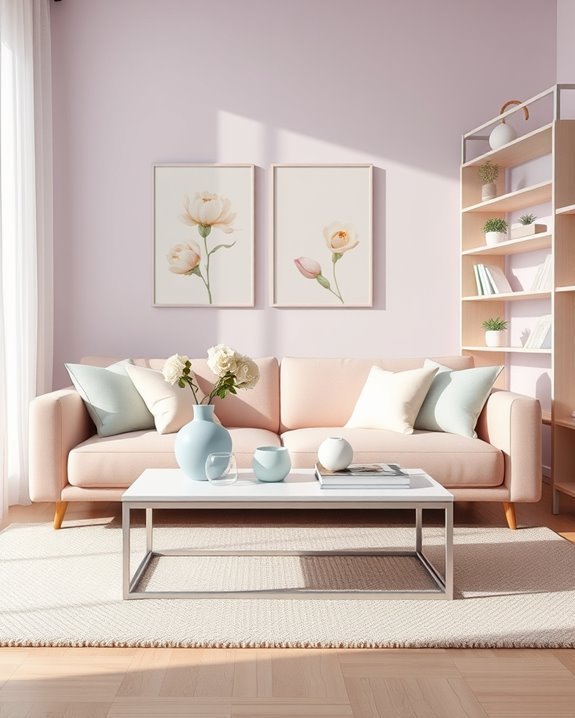 serene soft pastel atmosphere