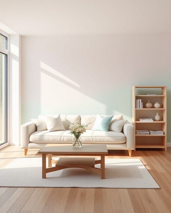 serene soft pastel decor