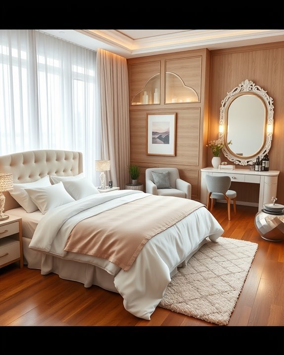 serene spa inspired bedroom oasis