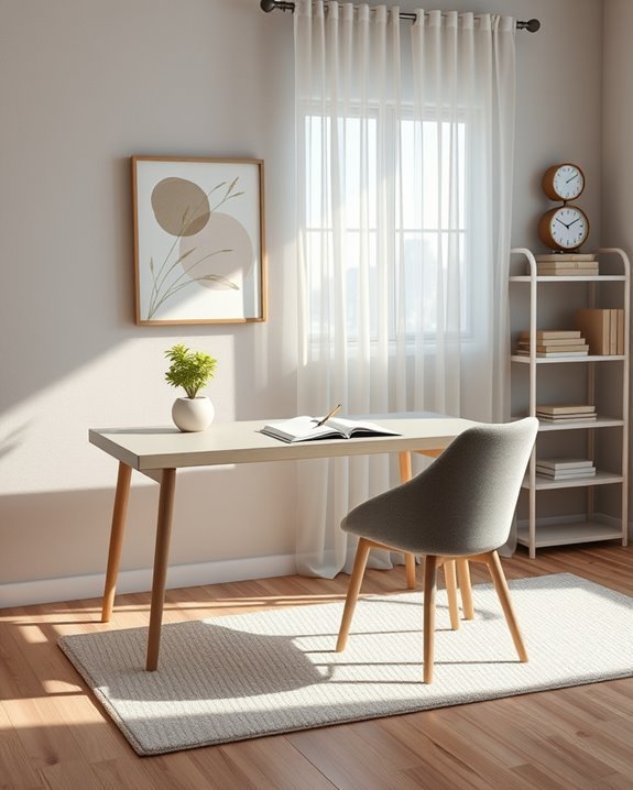 serene warm gray ambiance