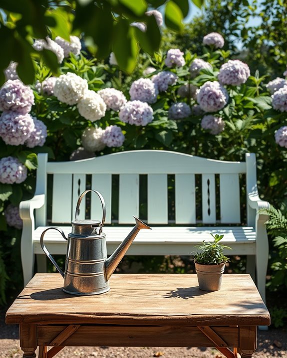 shabby chic upcycled garden bench
