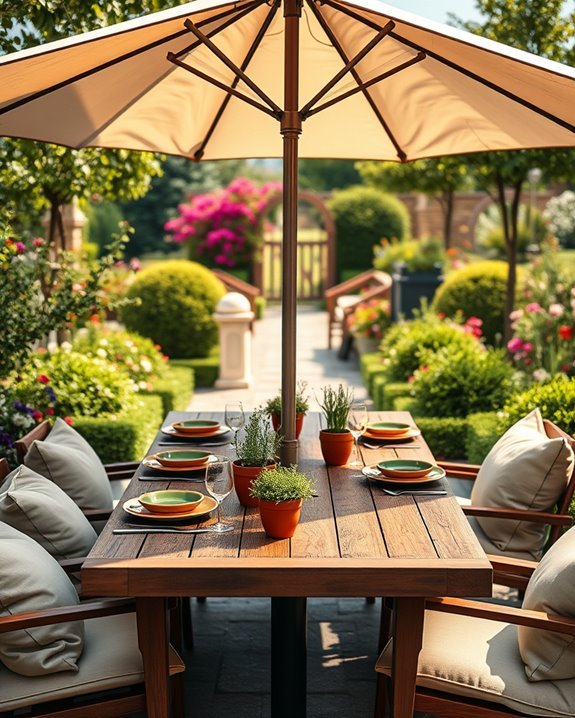 shade for outdoor dining