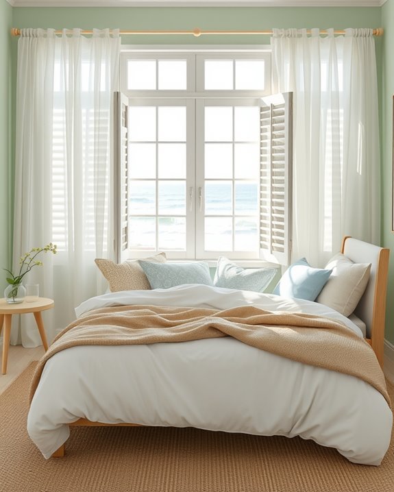 sheer coastal window treatments