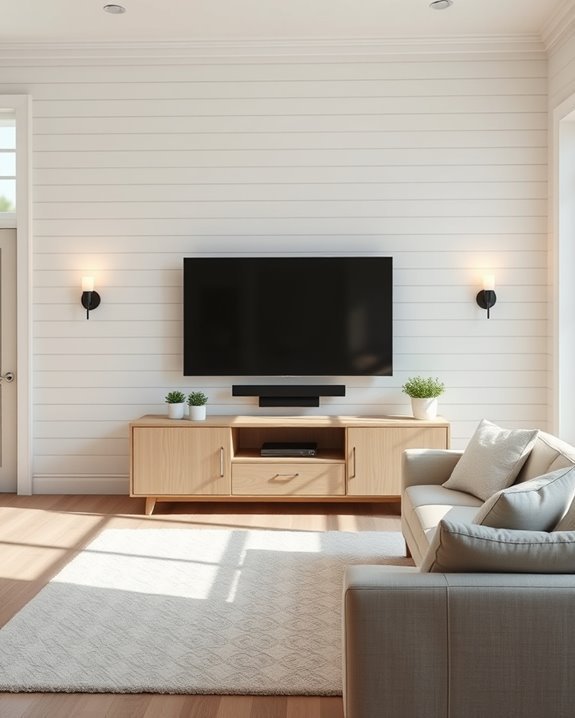 shiplap feature wall design