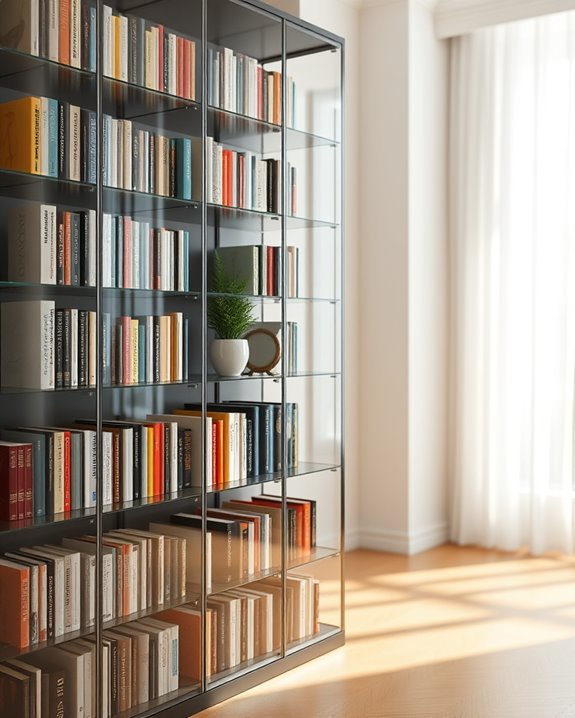 showcase books with elegance