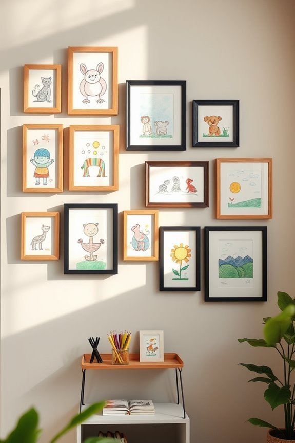 showcase children s framed artwork
